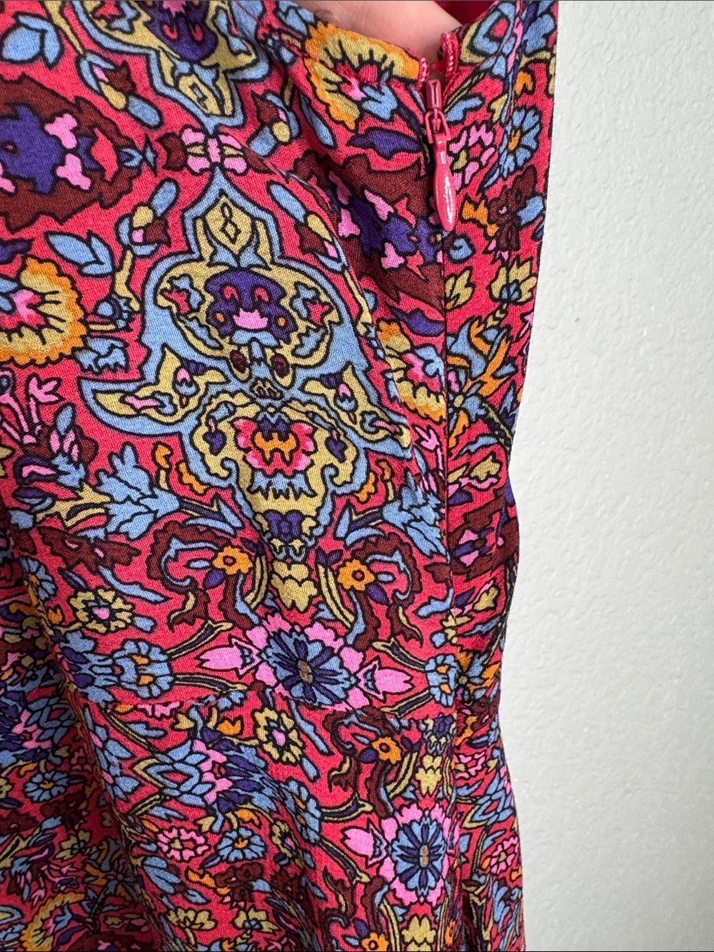 Maeve Anthropologie Violette Sleeveless Midi Dress Handkerchief Paisley Flowy - Picture 6 of 8